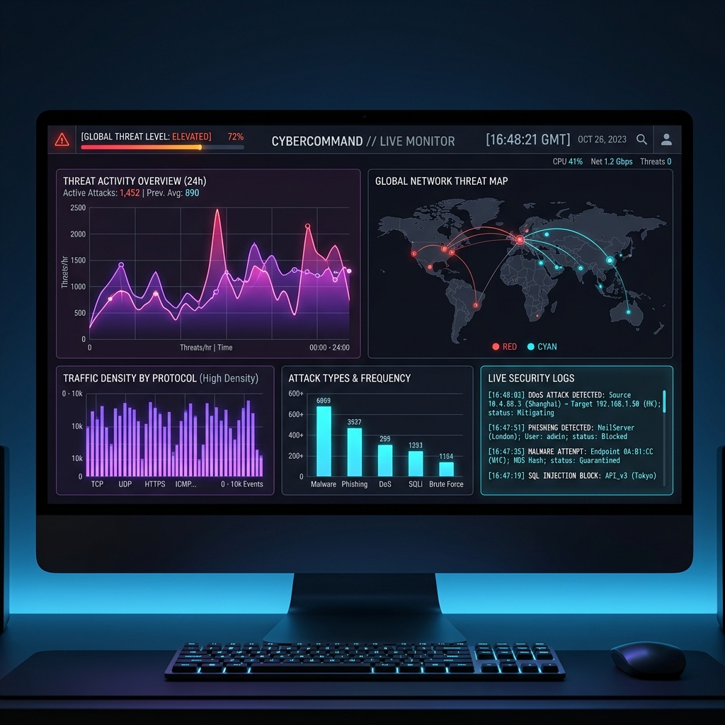Rudratic Security Dashboard UI Demo